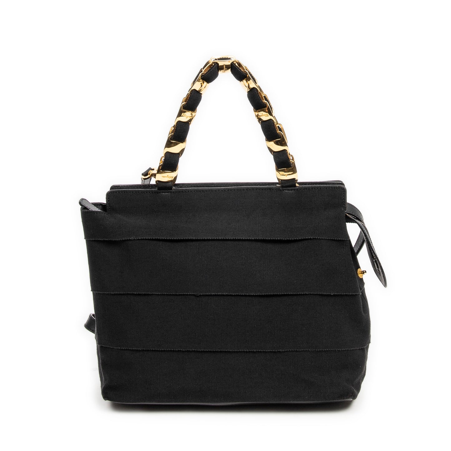 Ferragamo 菲拉格慕單肩包: Tiered Grosgrain Ribbon Tote