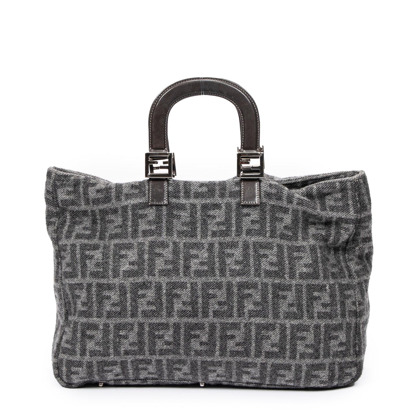 Fendi 芬迪手提包: 大號方形羊毛托特包