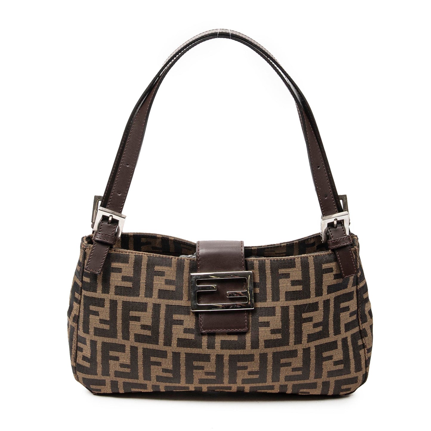 Fendi芬迪單肩包: FF Double Strap Baguette