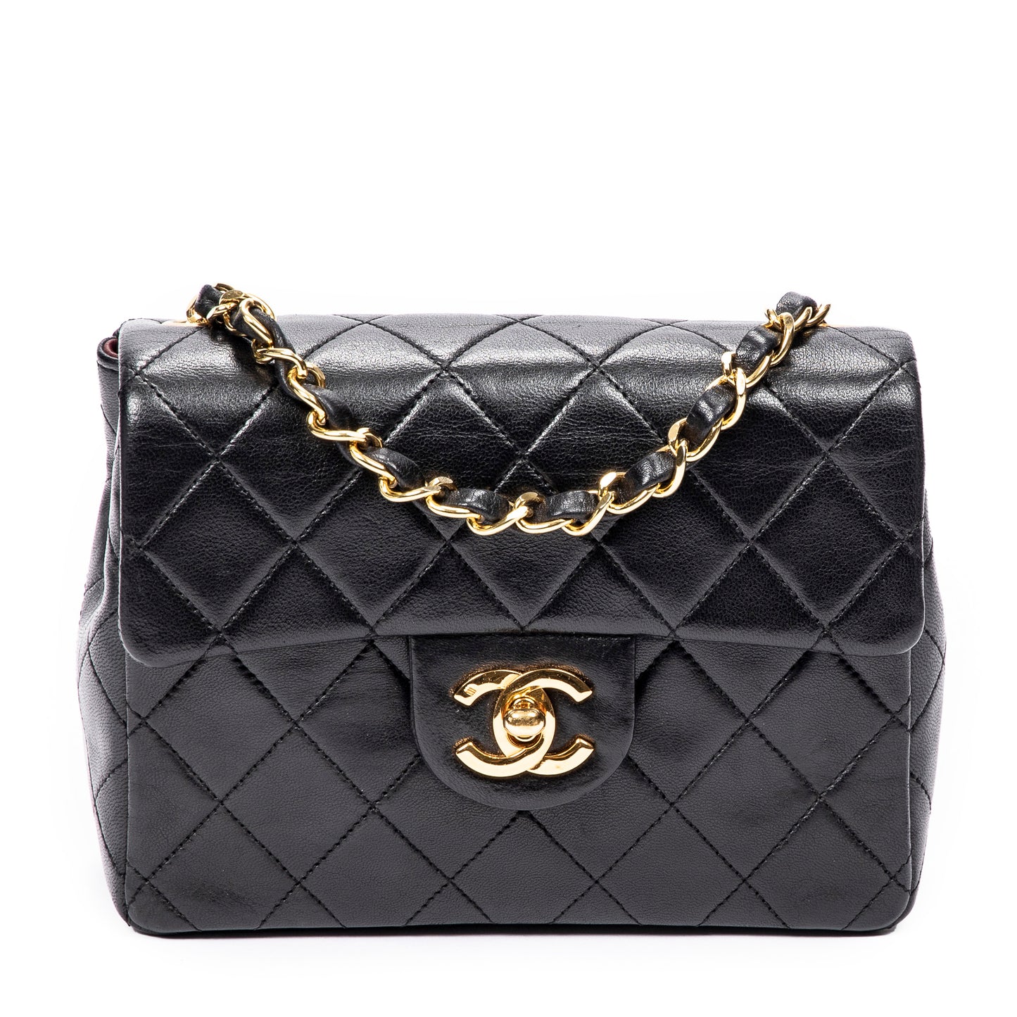 Chanel 香奈兒單肩包: Mini Square 經典款 Flap