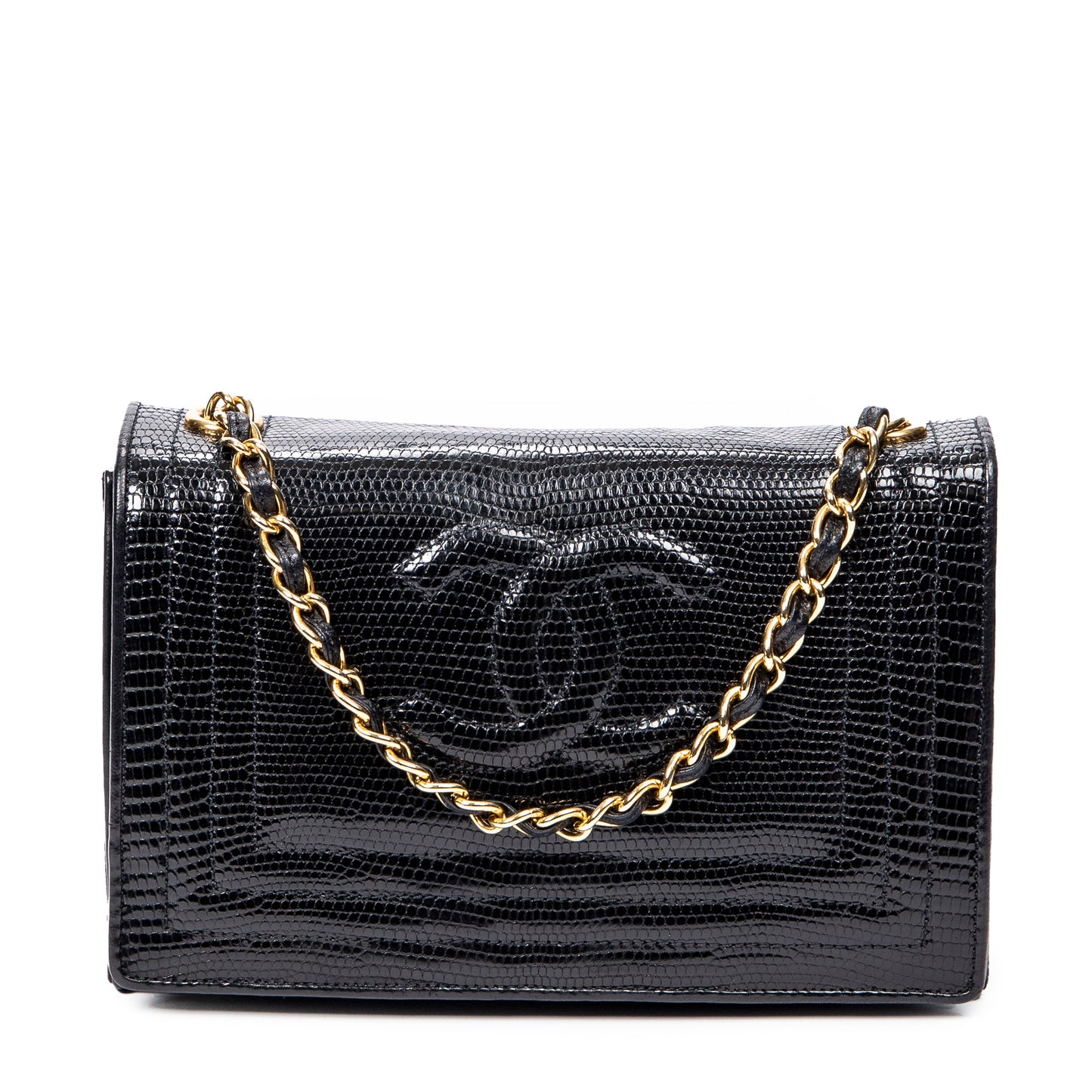 Chanel香奈兒單肩包: Vintage Small CC Push Lock Full Flap