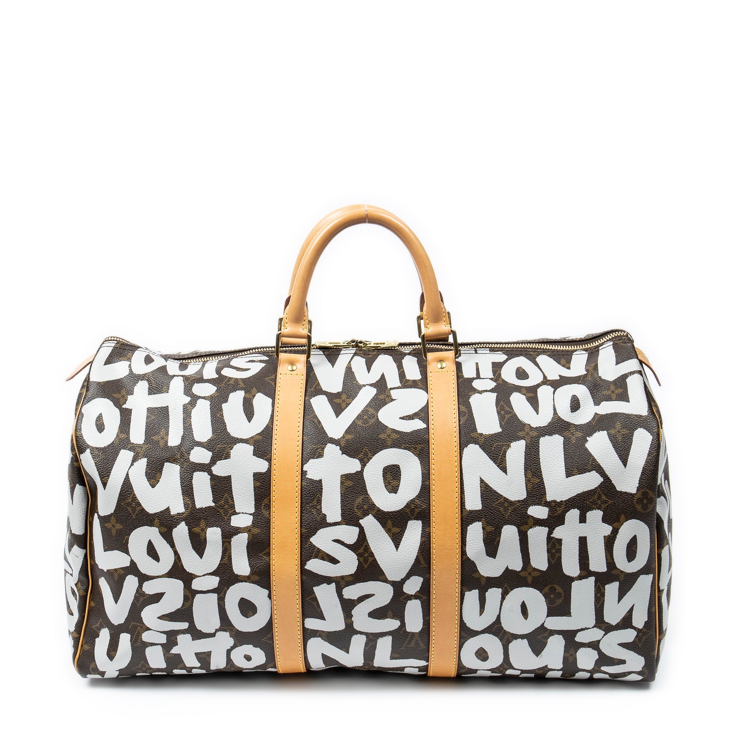 Louis Vuitton路易威登旅行包: 全球限量款 "Stephen Sprouse Graffiti" Keepall 50