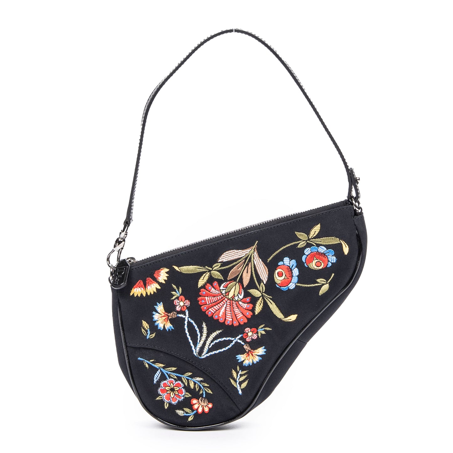 Dior迪奧單肩包: Embroidered Saddle Bag