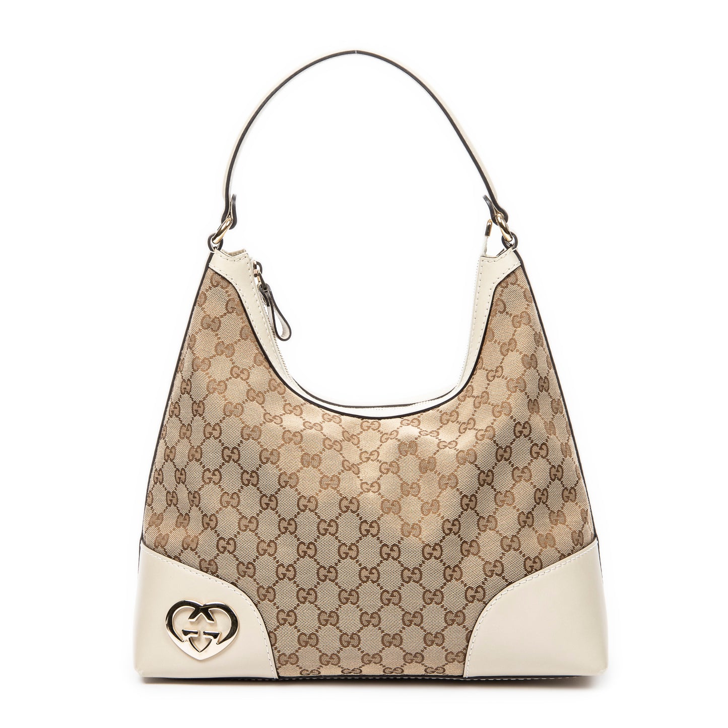 Gucci 古馳單肩包: 中號可愛心形Hobo包