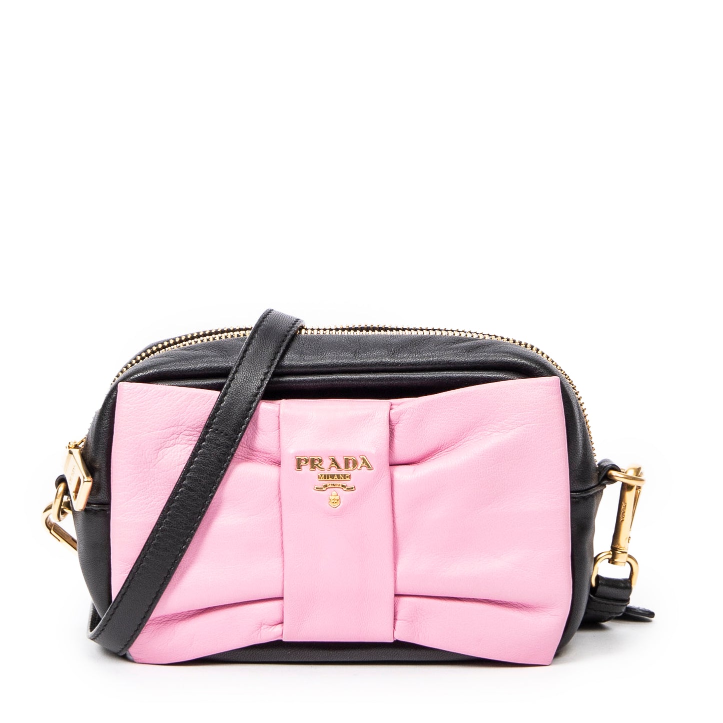 Prada 普拉達單肩包: 小弓相機斜挎包