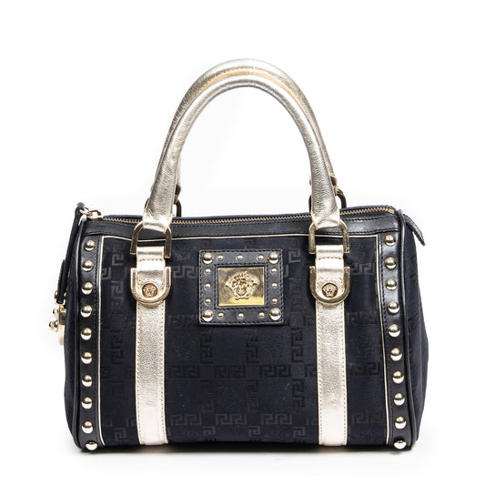 Versace 凡賽斯手提包: Studded Medusa Mini Boston