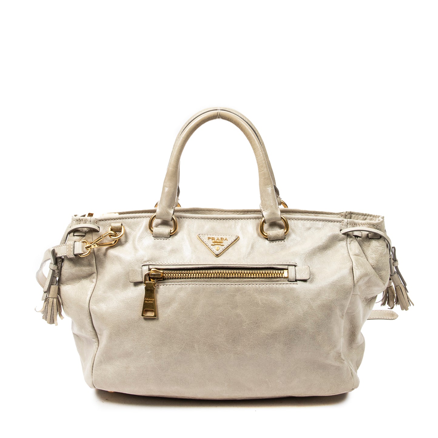 Prada 普拉達單肩包: Convertible Horizontal Zip Tote