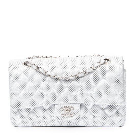 Chanel 香奈兒單肩包: 稀有 全球限量款  Classic Double Flap perforated 26
