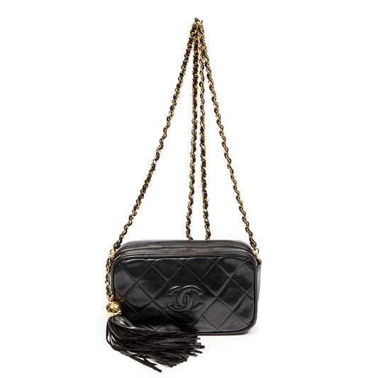 Chanel 香奈兒單肩包: Mini CC Tassel Camera Bag