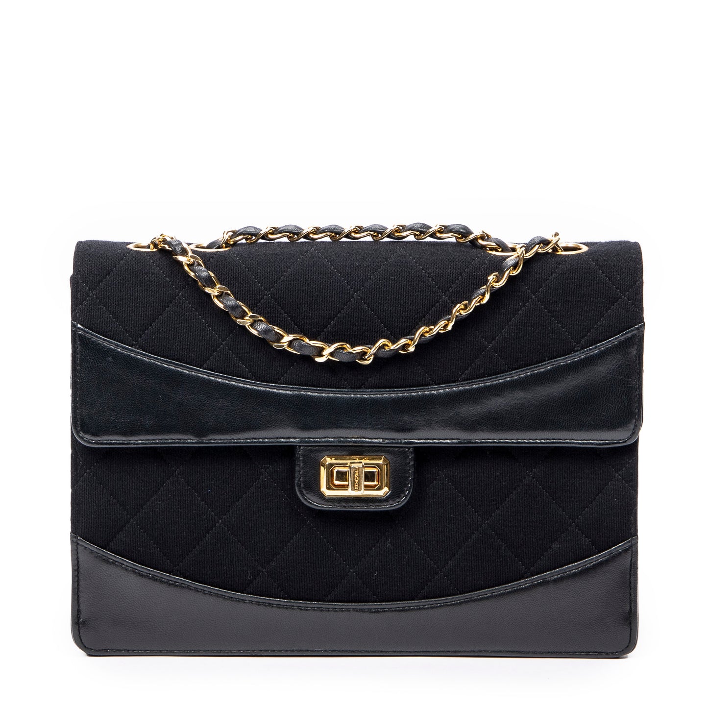 Chanel 香奈兒單肩包: 2.55 Reissue Jersey Border Flap
