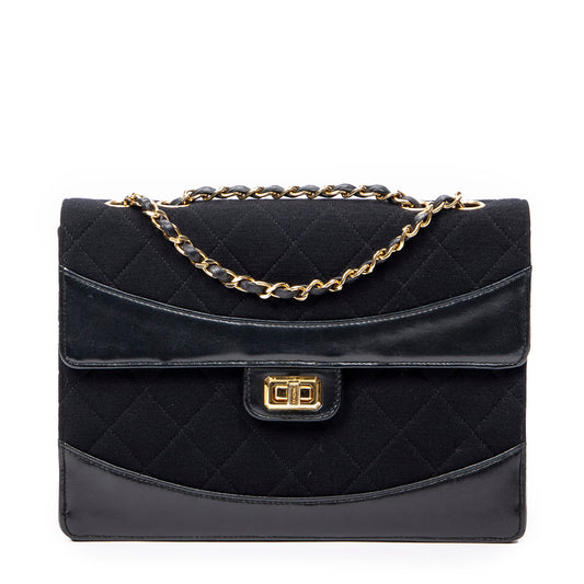 Chanel 香奈兒單肩包: 2.55 Reissue Jersey Border Flap