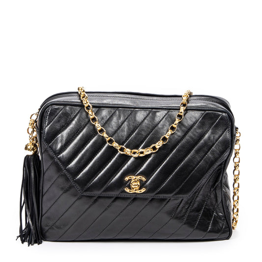 Chanel 香奈兒單肩包: 復古款式 Tassel Flap Camera Bag