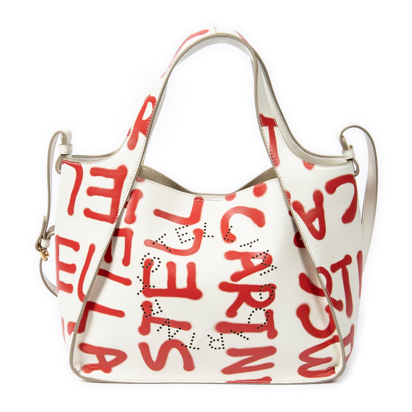 Stella McCartney Stella McCartney單肩包: 徽標塗鴉斜挎包