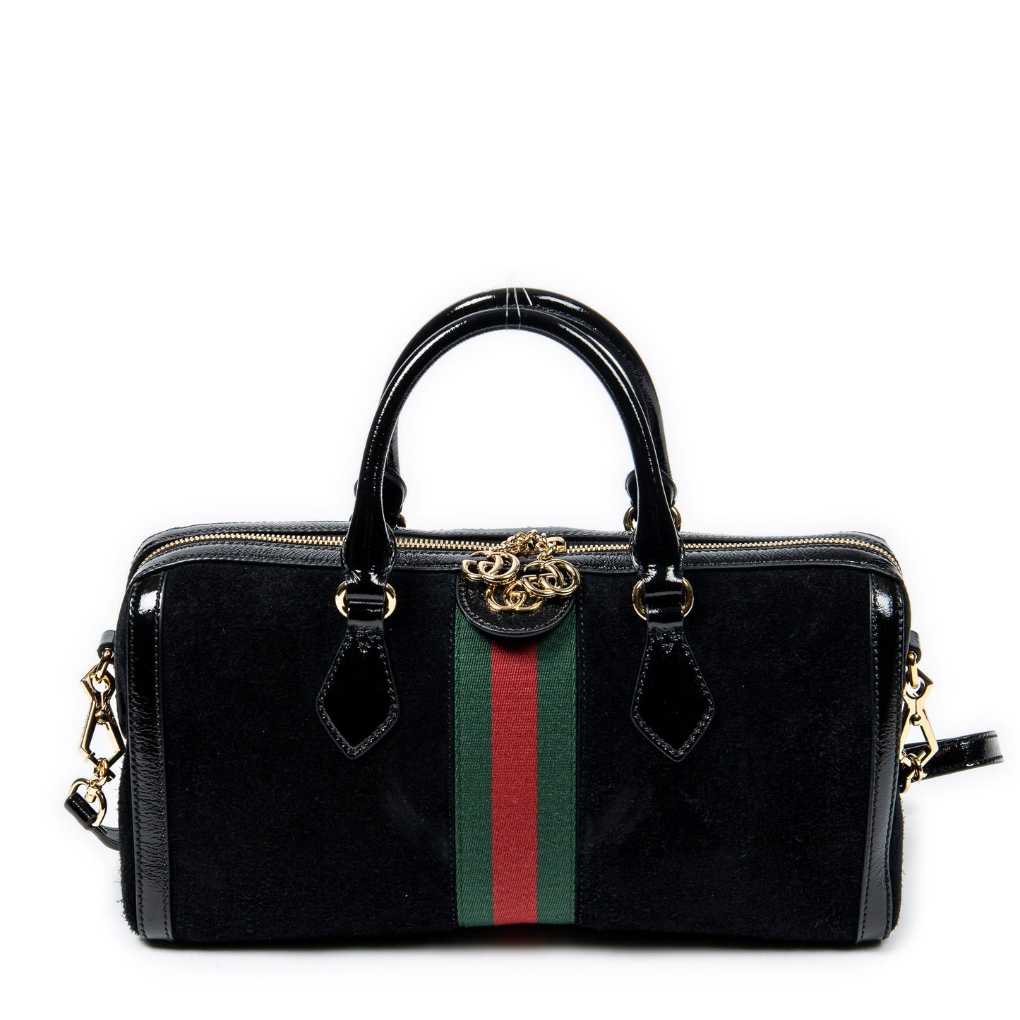Gucci 古馳單肩包: 網絡 Ophidia 中型波士頓