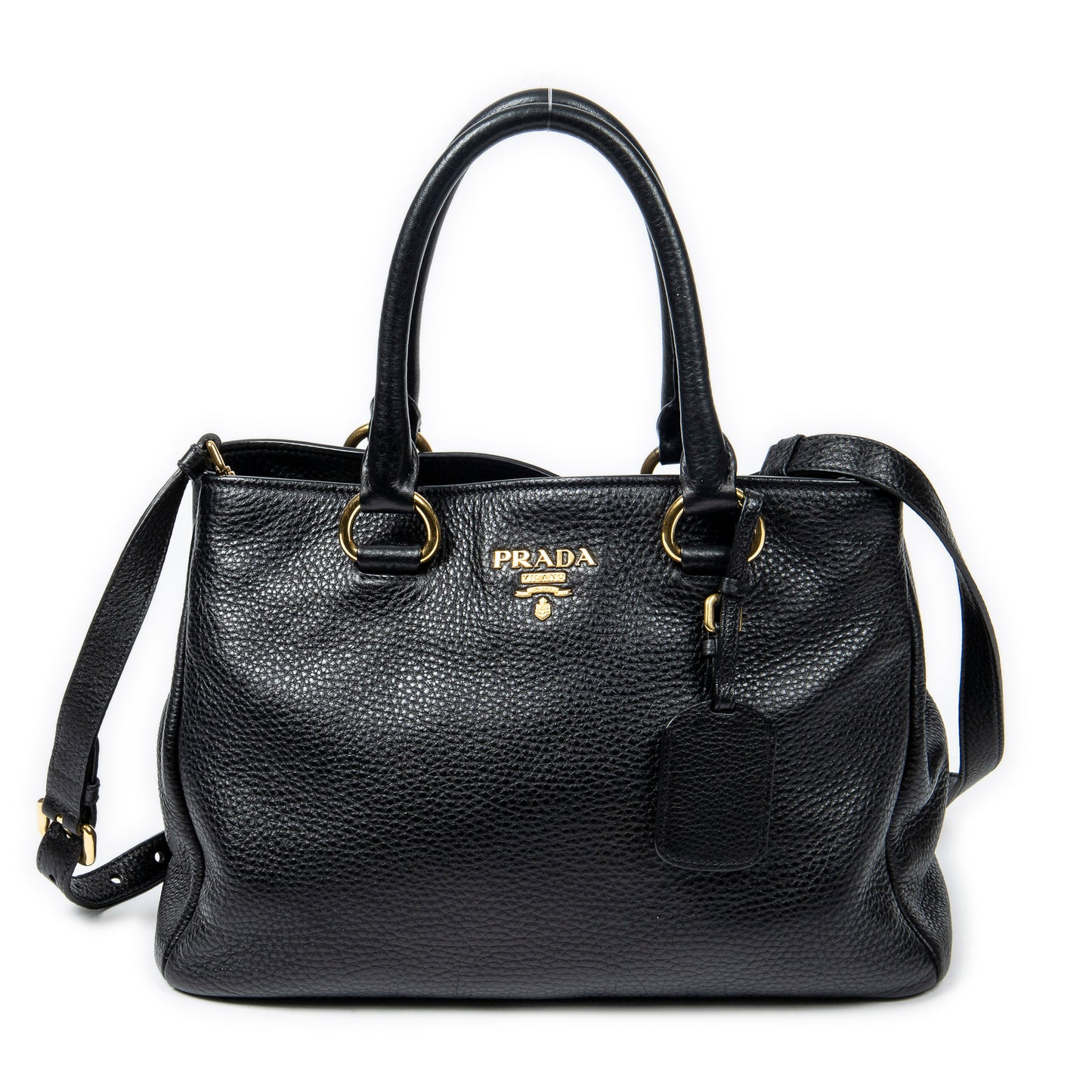 Prada 普拉達單肩包: 中號可轉換開口托特包