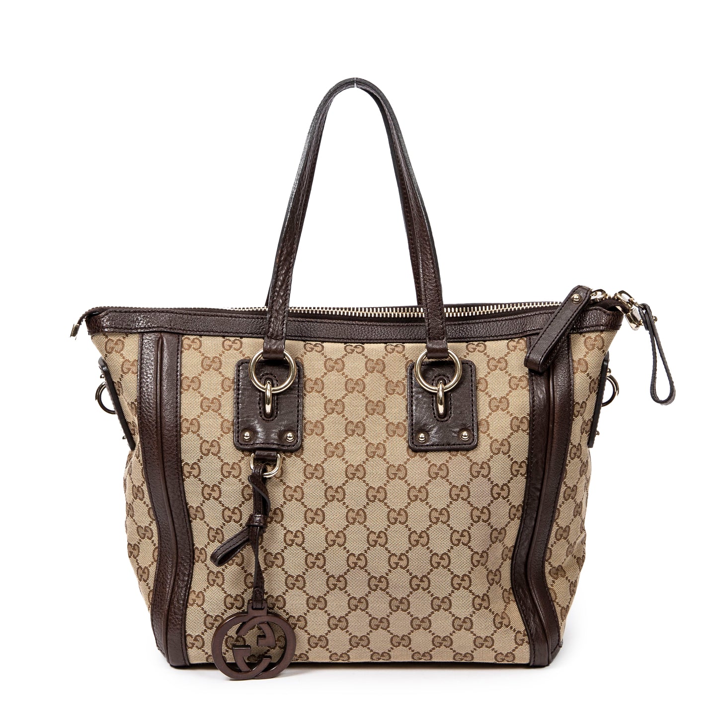 Gucci 古馳單肩包: 中號吊飾頂部提手托特包