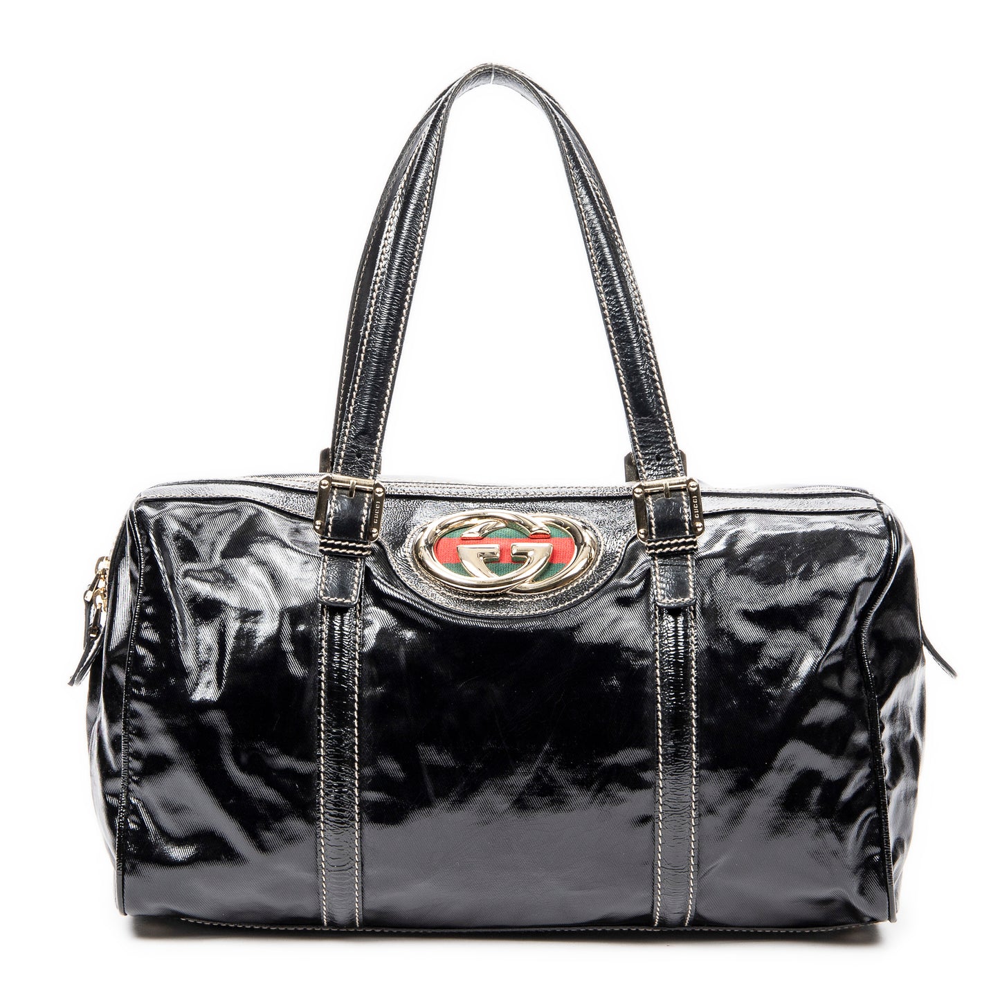 Gucci 古馳單肩包: Large Web Britt Boston